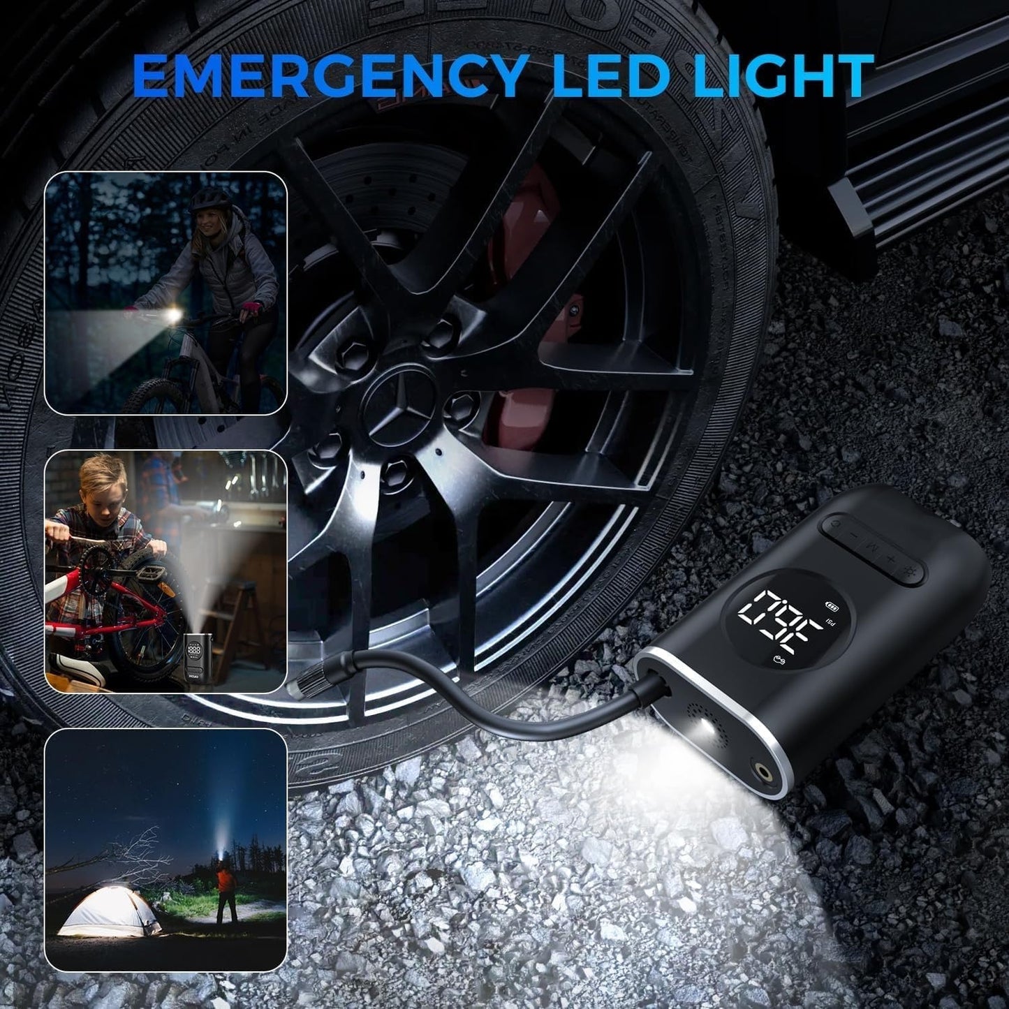 Portable Digital Tire Inflator Air Pump
