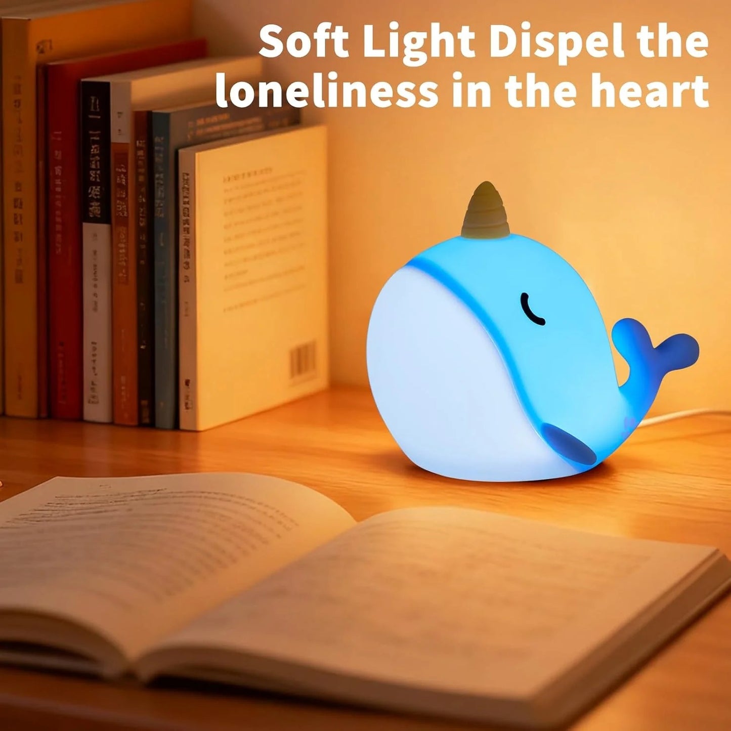 Narwhal Silicone Night Light